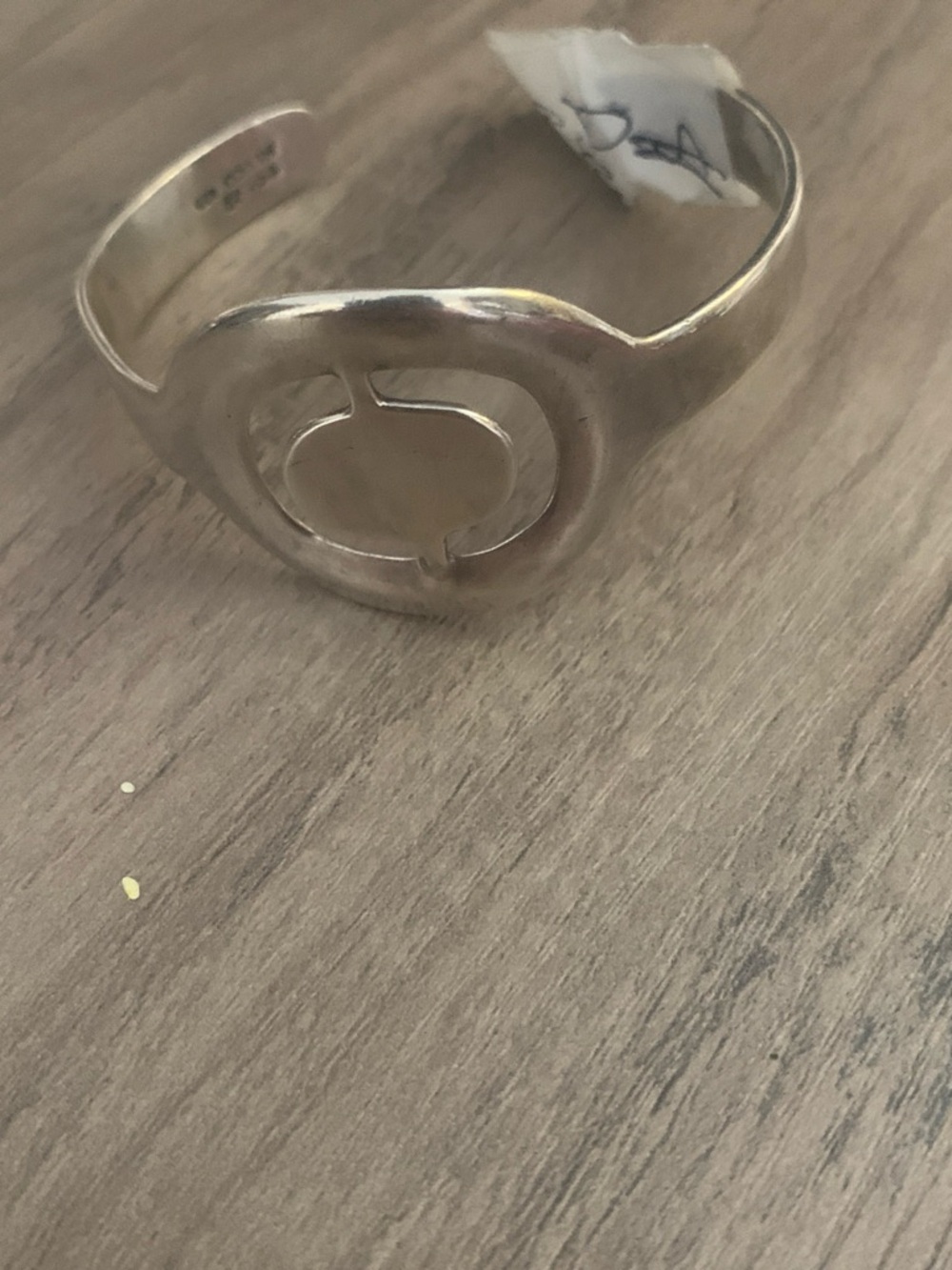 Sterling Silver Open Cuff Bracelet - Silver